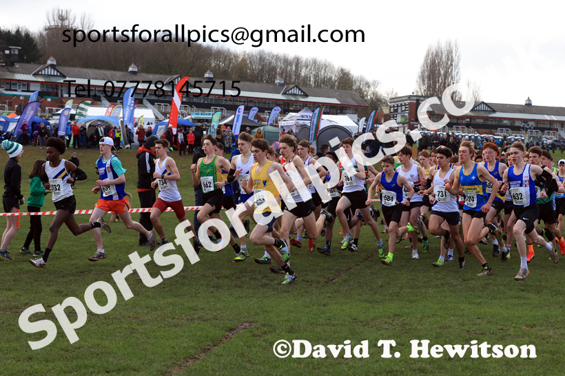 Mens Under-17s 2026 Northern Cross Country Champs., Pontefract Racecourse, Pontefract. Photo: David T. Hewitson/Sports for All Pics